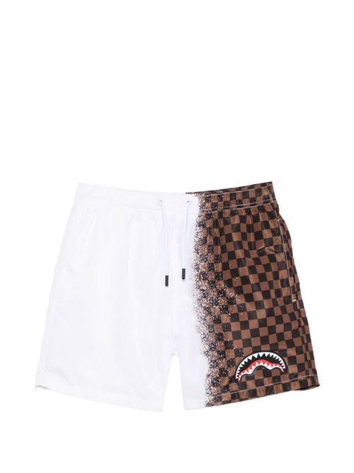 Boxer mare bambino Sprayground shark in paris bianco Sprayground kids | SPY1469WHTX